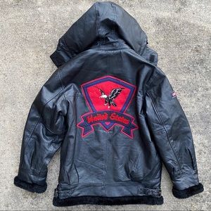 Alamo uomo US champion series leather jacket